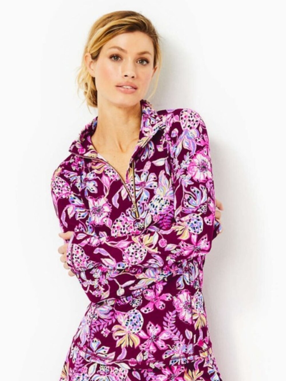 Lilly Pulitzer XL Luxletic Jacket & Leggings Amarena Cherry Tropical Set
